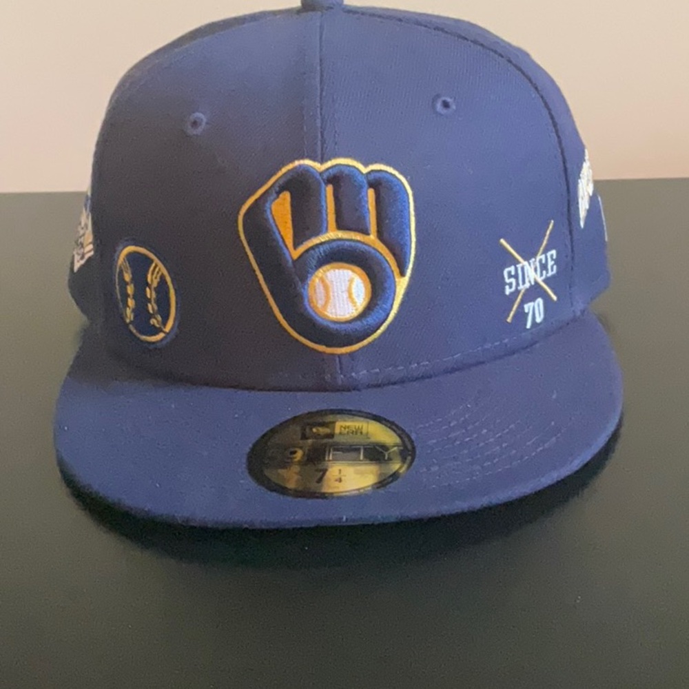 Milwaukee Brewers Blue Baseball Cap